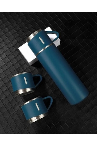 Kamp Termosu - Termos Seti - 500 Ml - 3 Adet Bardak 001