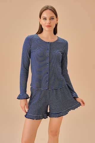 Suwen Elsa Maskülen Şort Takımı Sh25193667b956 Mavi