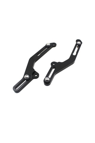 Xurunkeji Honda Xl750 Xl 750 Transalp 750 2023 2024 İçin Motosiklet Ön Cam Ayarlayıcıları Cnc Alüminyum Ön Cam Braketi Siyah