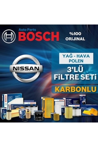 Nissan Qashqai 1.5 Dci Bosch Filtre Bakım Seti 2014-2018 K9K