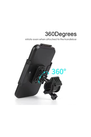 Samdoo Bisiklet Ve Motosiklet Için Ipx8 Su Geçirmez Abs Telefon Kılıfı - 4.7-6.1 İnç Ekran Uyumlu, 360 Derece Döner, 22-32mm Sapka Uyumlu Diğer