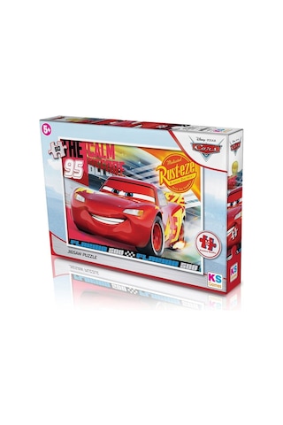Cr709 Cars 50 Parça Çocuk Puzzle -ks Puzzle Standart
