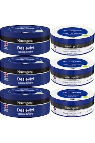 Neutrogena Norveç Formülü Bakım Kremi 3 x 200 ML + Yoğun Bakım Kremi 3 x 200 ML