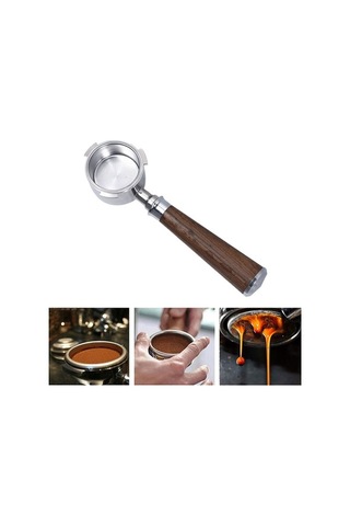 Maoyaya Suntek Ec680 Ec685 Kahve Makinesi A Siyah Için 51mm Kahve Dipsiz Portafilter, Kahve Dipsiz Portafilter Siyah