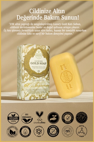 Nesti Dante Luxury Gold Soap 23K Lüks Altın Sabun 250 G