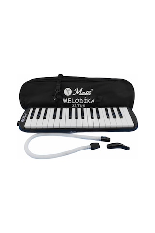 32 Tuşlu Melodika Siyah Bez Çantalı