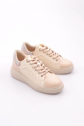 Dgn B3000 Kadin Sneakers Ayakkabi Bej