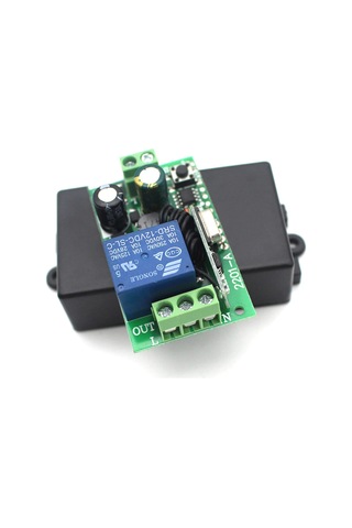 433Mhz RF 1 Kanal Röle Modül AC 220V Kablosuz Pompa Fan Lamba