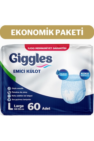 Giggles Emici Külot Yetişkin Hasta Bezi L 2 x 30'lu