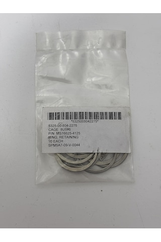 Ms16625-4125 Paslanmaz Çelik Segman 10 Adet