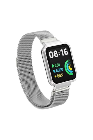 Xiaomi Redmi Watch 2 Lite Kordon Kasalı Milano Loop Metal Kordon