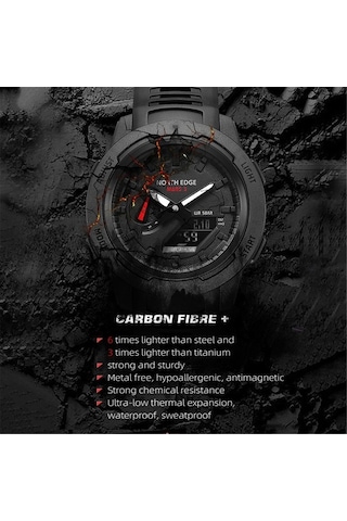 Yingfu North Edge Karbon Fiber Erkek Spor Saati - 50m Su Geçirmez, El Aydınlatmalı, Multifonksiyonel Renkli Çok Renkli