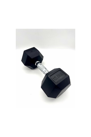 Alin Sport 12,5 Kg Kauçuk Profesyonel Olimpik Hex Dumbbell Hex Dambıl - Altıgen Dambıl