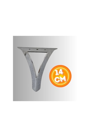 14 Cm Metal Damla Koltuk Ayağı Mobilya Ayağı Ünite Ayağı Konsol Ayağı Puf Berjer Ayağı Krom