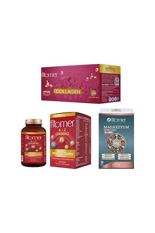 Fitomer Kolajen+ Komple Destek Seti Kolajen - Multivitamin 60'lı - Magnezyum