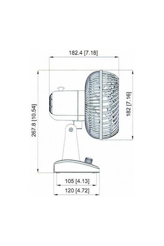 Marine 12 Volt Tekne Yat Karavan Kademeli Vantilatör Fan