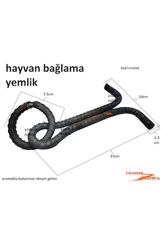 4 Adet Besi Halkası Yemlik Hayvan Bağlama Demiri Sıva Altı Kalın