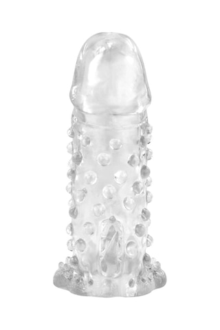 Odins Shop 13.5 CM Klitoral Uyarıcılı Tırtıklı Penis Kılıfı