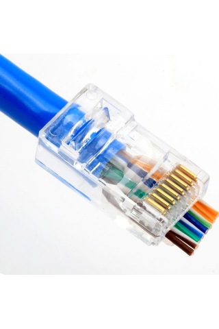 Ancheyn Yeni Nesil Delikli Cat6/cat5 Rj45 Jack Konnektör Utp 100 Adet 4381