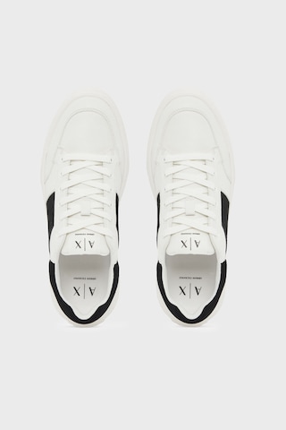 Armani Exchange Logolu Sneaker Ayakkabı Erkek Ayakkabı Xm002627 Af17540 M0017 Beyaz-siyah