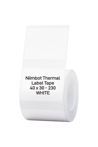 Nıımbot T40 Etiket 40mm X 30mm 230 Adet Beyaz B1,b21s,b3s
