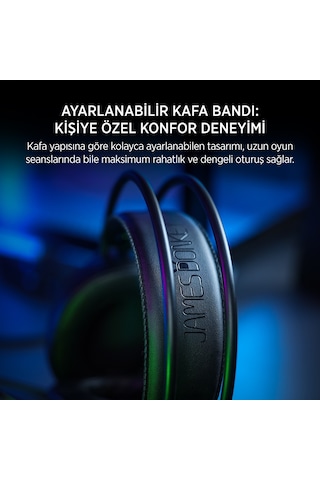 James Donkey 713 Rainbow 7.1 Siyah Gaming Kulaklık