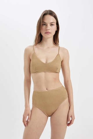 DeFacto Regular Fit Parlak Kumaş Yüksek Bel Bikini Altı-Fall in Love C3180AX24SMYL275