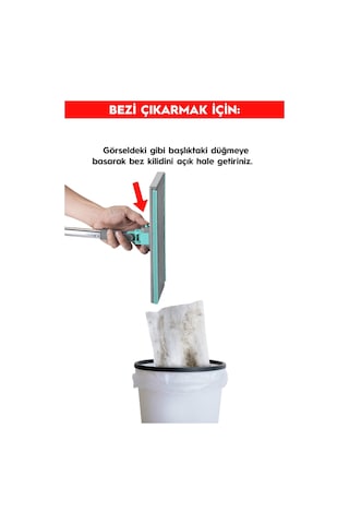Smarter Yeni Şip Şak Mop + Yer Havlusu Otomatik El Değmeden Tüm Bezlerle Uyumlu Temizlik Seti Paspas