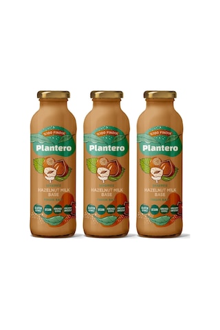3'lü Set Fındık Bazı Konsantre 250 Gr X 3 18 Lt Bitkisel Süt Fındık Katkısız Koruyucusuz