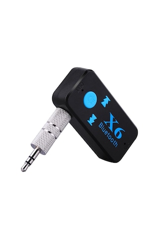 X6 Bluetooth Müzik Alıcısı 3.5 MM Aux Adaptör Araç Kiti