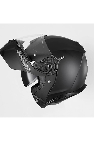 Axxis Gecko Sv Solid Matt Black Çene Açilir Motosiklet Kaski-49210