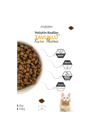 Anatolian Premium Tavuklu Yetişkin Kedi Maması 10 KG