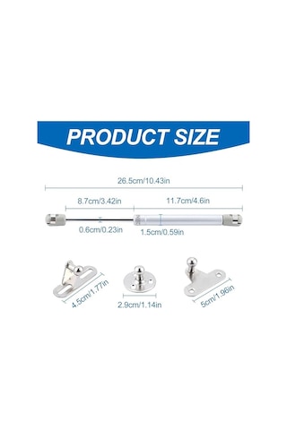 Mutfak Dolap Kapak Amortisörü 60n Gazlı Piston