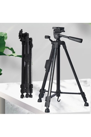 Buffer Telefon Ve Fotoğraf Makinası Takılabilen Bluetooth Kumandalı 146 Cm Tripod