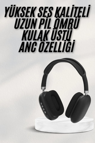 Yeni Nesil Bluetooth Kulaklık Kulak Üstü Anc Özelliği Yüksek Ses Kaliteli Çok Renkli 36420515