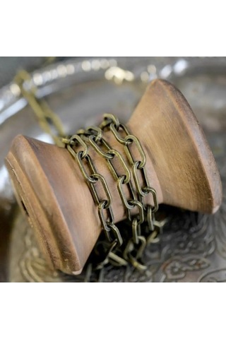 Kafebizu Dekoratif Zincir 2 M Antik Bronz 9.5x4.5x1 Mm 134261895