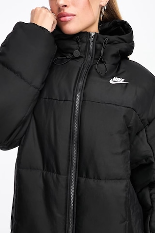 Nike Terma Fit Synthetic Fill Loose Fit Classic Maxi Puffer Jacket Kadın Kapüşonlu Bol Kesim Parka Siyah Siyah