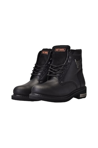 Harley Davidson HARLEY DAVIDSON GIBSON YAĞLI DERİ BOT Siyah