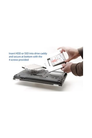 9.5 Mm Sata Hdd Caddy Notebook Için Ekstra Hdd Yuvası