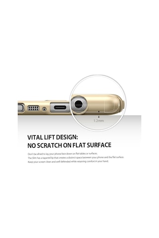 Ringke Slim Galaxy Note 7 Fe İle Uyumlu Kılıf Royal Gold