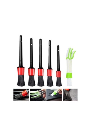 İsgstore Detaylı Temizlik Fırçası 5'li Set Araç Oto Araba Temizlik Fırçası