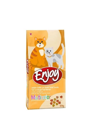 Enjoy Multicolor Tavuklu Kedi Maması 15 Kg