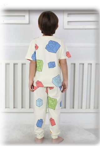 Isobel Kids Lego Desenli Pijama Takım Bej