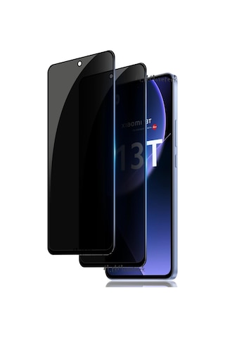 Xiaomi Mi 13t Ekran Koruyucu Hayalet Cam 5d Parlak Privacy Kırılmaz Ekran Camı Gizli Görünmez