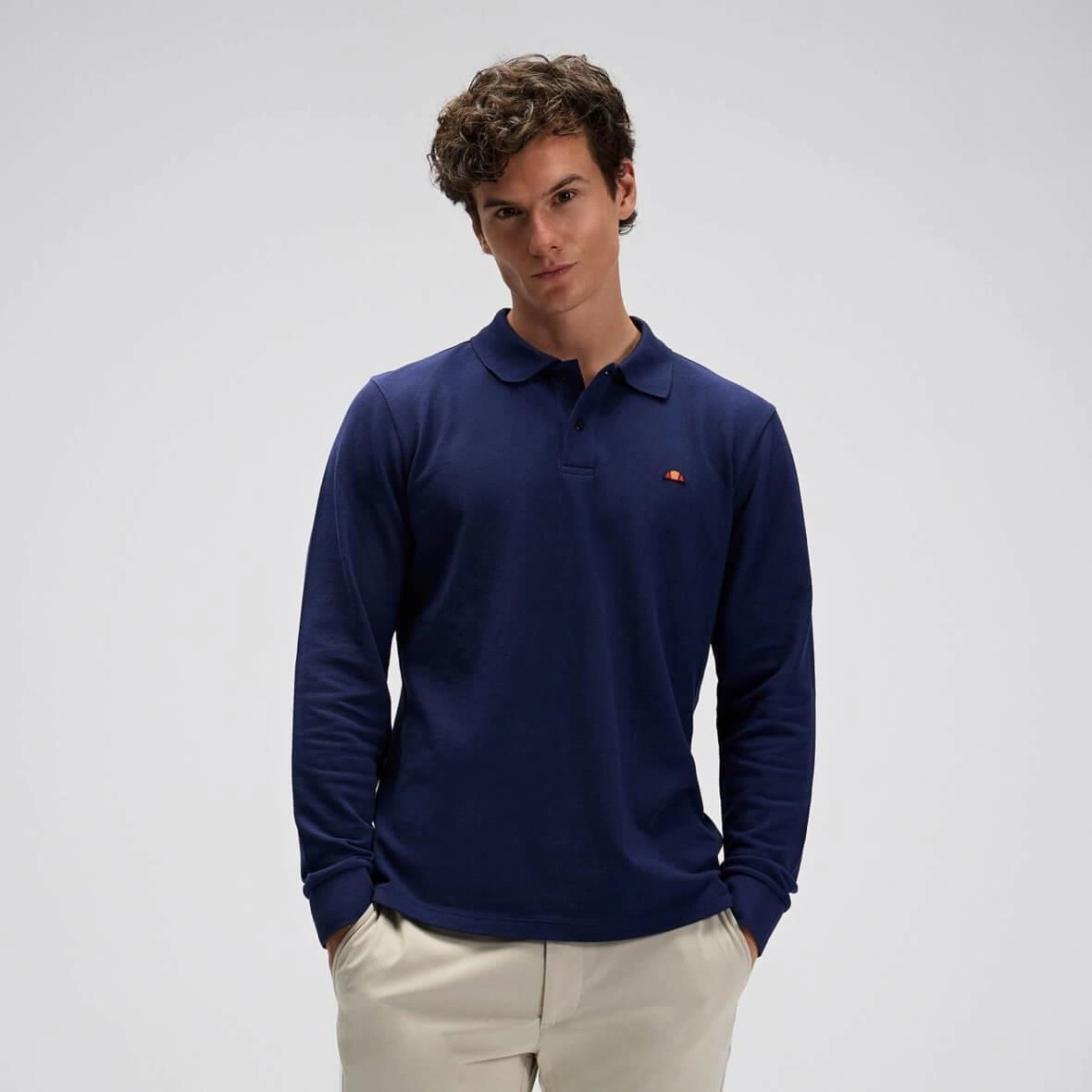 Ellesse Em582-nv Erkek Polo Yaka Sweatshirt - Lacivert Lacivert