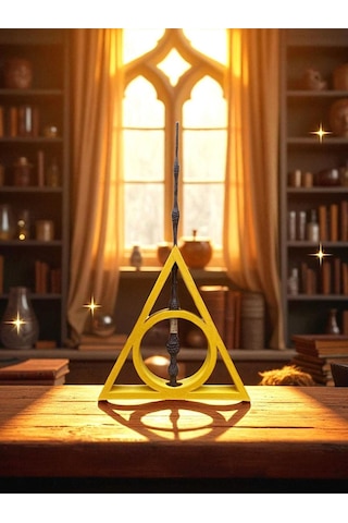 Özel Üretim El Boyaması Harry Potter Mürver Asa Koleksiyonluk Büyücü Asası Hediye Paketli Ahşap