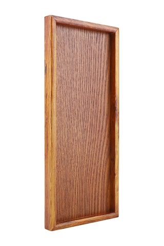 Servis Tepsisi, Dikdörtgen Ahşap Çay Tepsisi Otel Ev Mutfak Tepsileri Atıştırmalık Tepsisi Kahvaltı Tepsisi Gıda Saklama Kabı 35 15cm