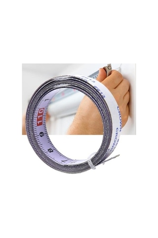 Novahub 4m Merkezli Paslanmaz Çelik Kendinden Yapışkanlı Ölçüm Cetveli - 1/2/3/4/5/6m Seçenekleri 4 M