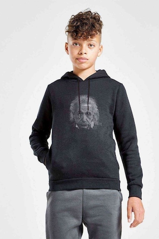 Tshirthane Albert Einstein Tipografi Baskılı Unisex Çocuk Kapüşonlu Sweat Siyah