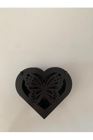 Kelebek Logolu Ahşap Takı Kutusu